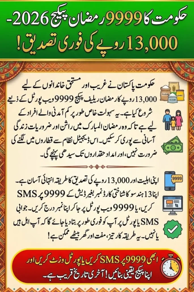 How to Verify 13000 Ramzan Package on 9999 Web Portal 2026 Quickly & Hassle-Free