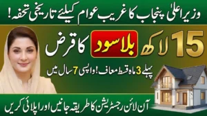 Maryam Nawaz 15 lakh Loan Scheme Online Apply (Latest Update)