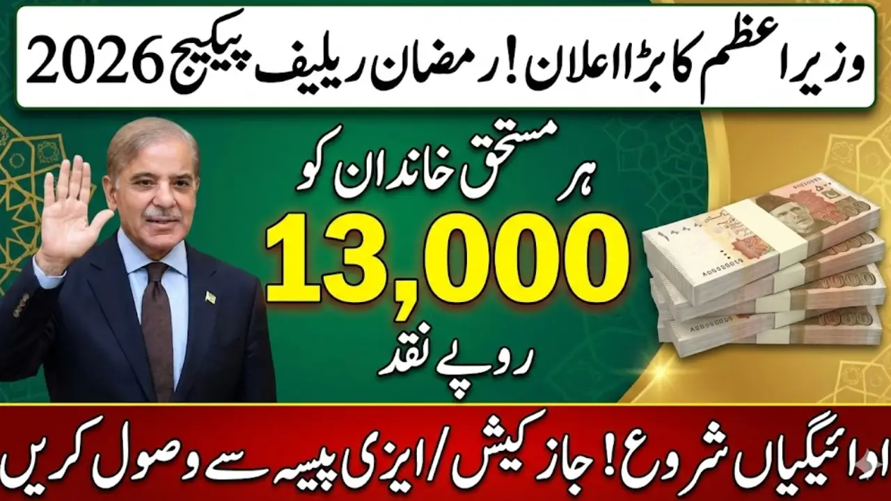 Wazir-e-Azam Ramzan Relief 13000 Check Online by Pmrrp Portal and 9999 SMS