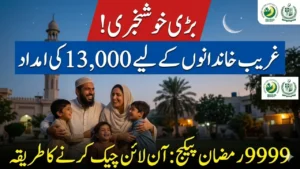 9999 Online Check 13000 CNIC Pakistan Ramzan Package